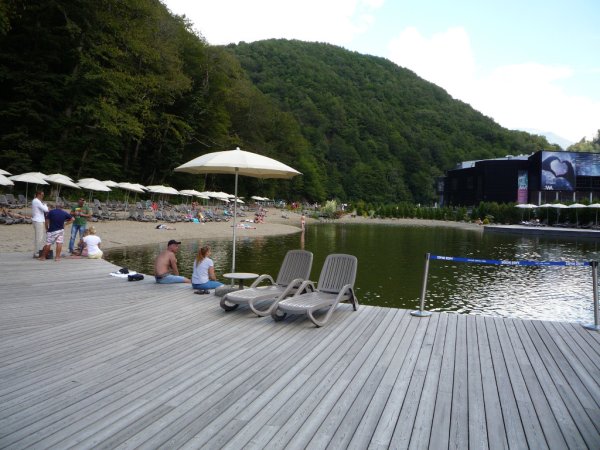 Пляжная зона роза Хутор