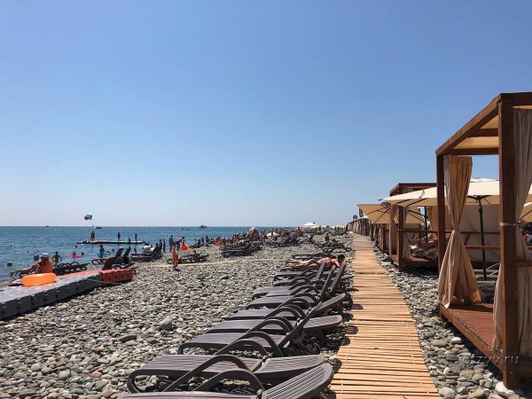 Пляж роза Хутор Имеретинка