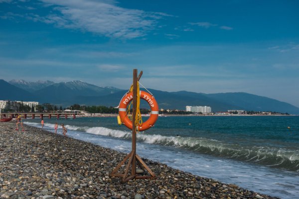 Пляж роза Хутор Адлер