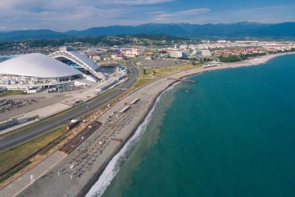 Пляж роза Хутор Имеретинка