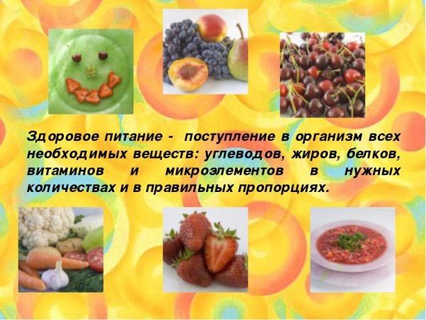 Проект по здоровому питанию