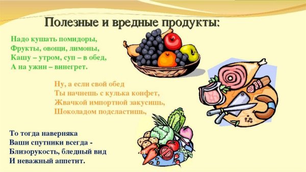 Проект по правильному питанию
