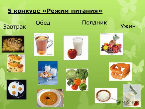 Обед ужин полдник
