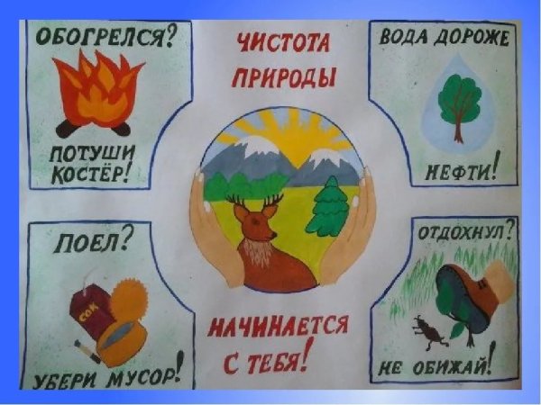 Плакат берегите природу