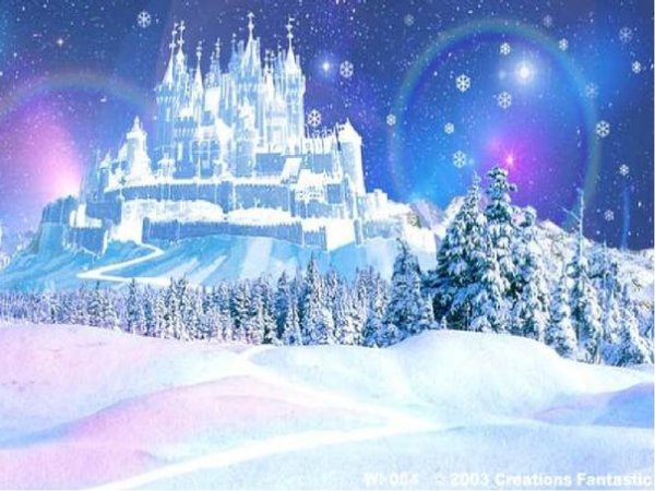 Зима ледяной дворец Снежная Королева