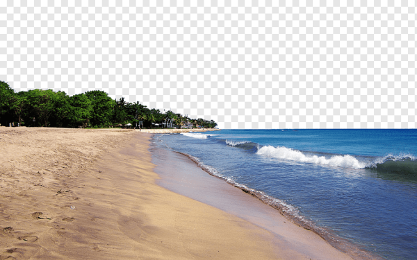 Пляж на прозрачном фоне для фотошопа