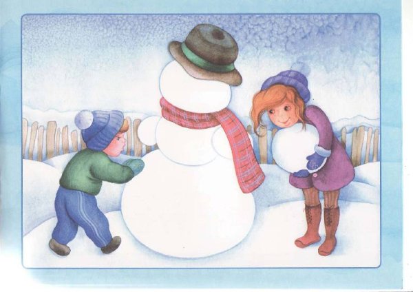 Занятие Снеговик для малышей