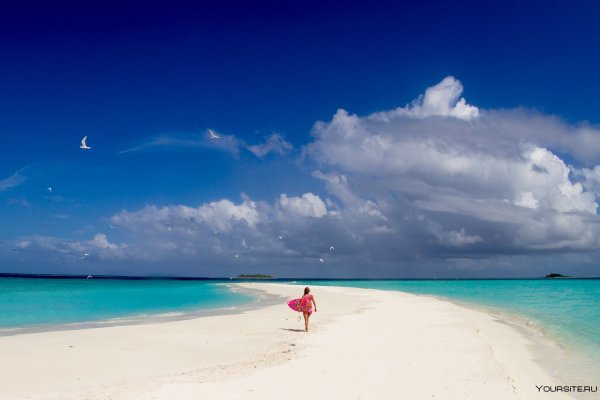 Песчаная коса Мальдивы