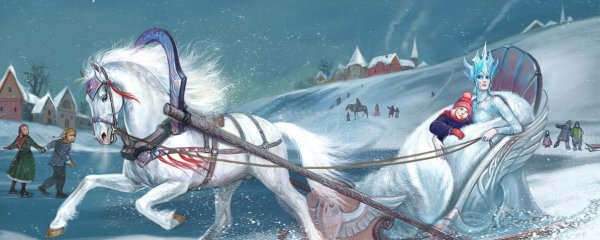 Снежная Королева увозит Кая