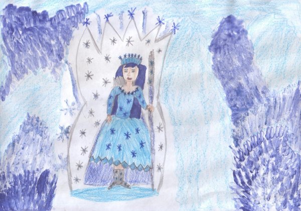 На риссовать к сказка Снежная Королева