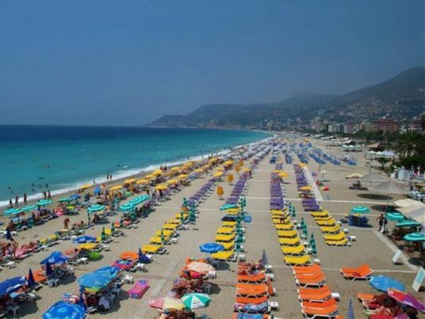 Город Аланья пляж Клеопатры