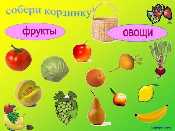 Фрукты 1 класс