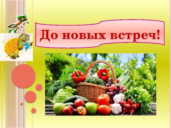 Овощи и фрукты для презентации