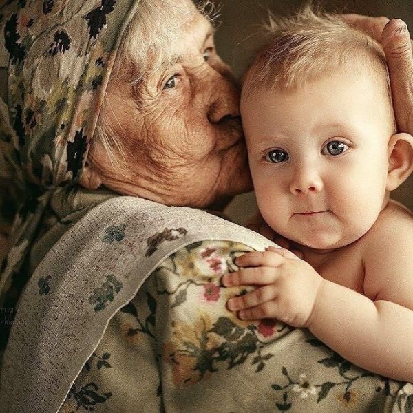 Бабушка и внук
