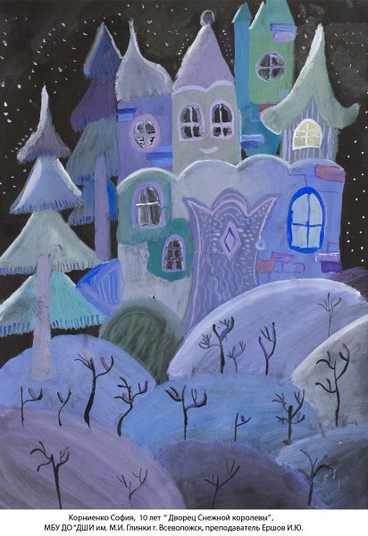 Замок снежной королевы 2 класс
