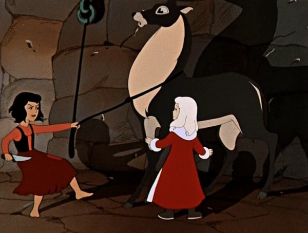 Снежная Королева мультфильм 1957 маленькая разбойница