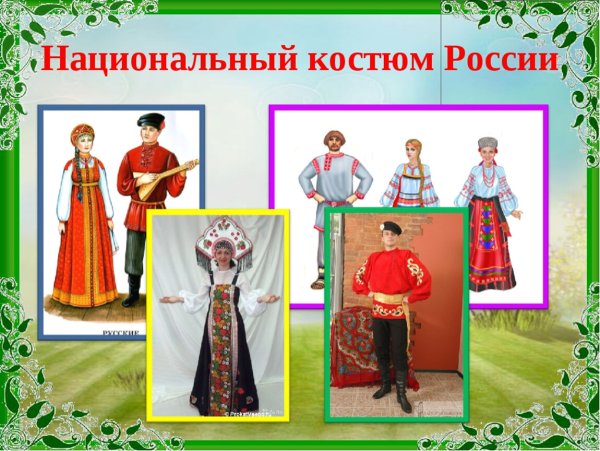 Окружающий мир национальные костюмы