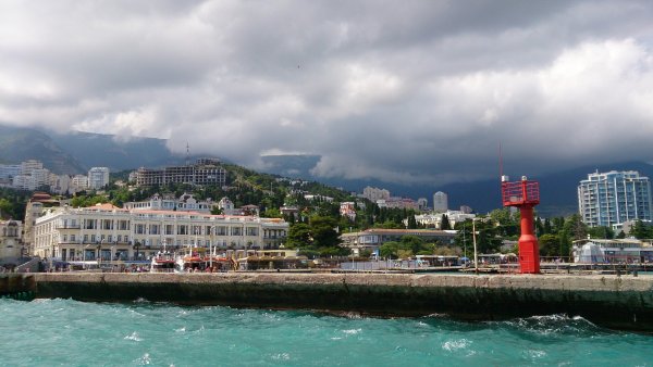 Ялта набережная вид с моря