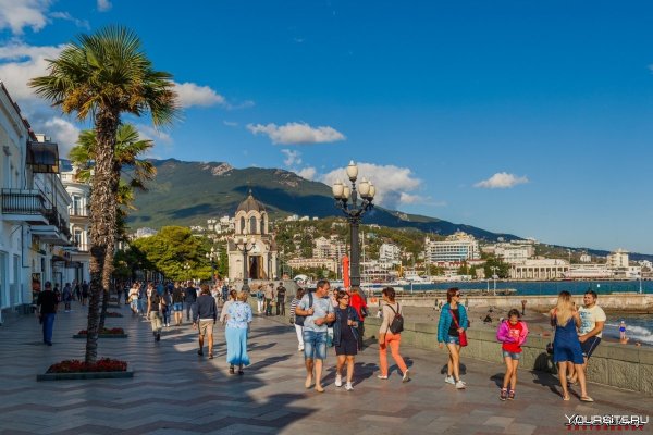 Крым Ялта набережная 2021