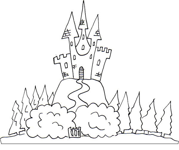 Королевство раскраска для детей