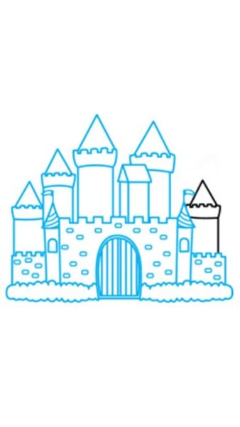 Замок снежной королевы легко