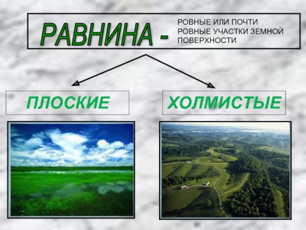Формы поверхности нашего края