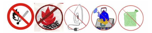 Условные знаки к памятке чтобы не было пожара