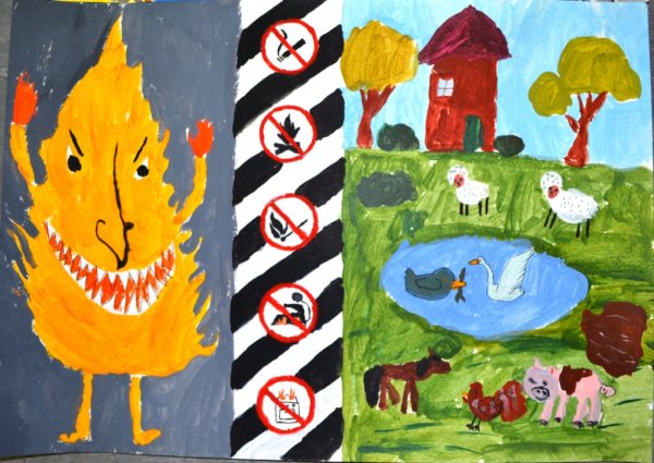 Рисунки чтобы не было пожара