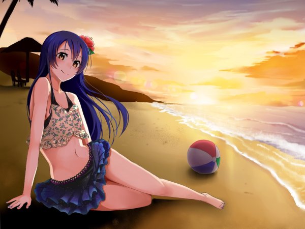 Аниме девушки в купальниках