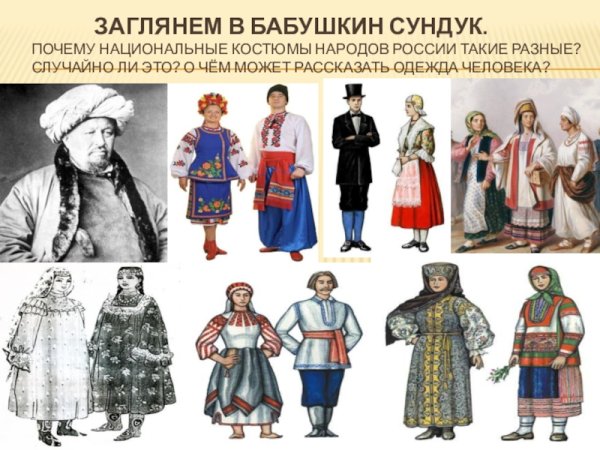 Национальные костюмы российских народов