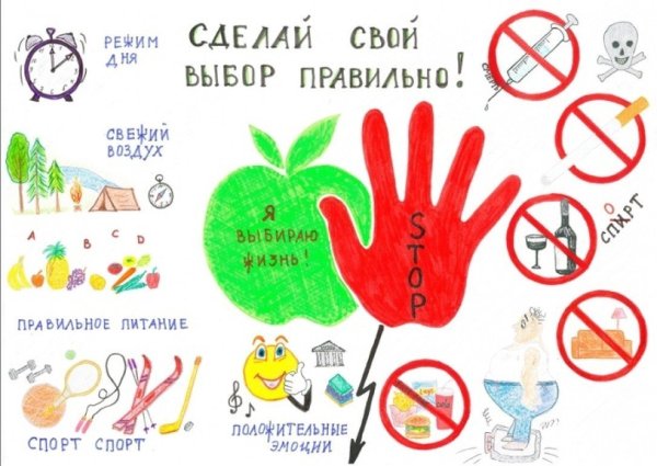 Нарисовать плакат здоровый образ жизни - фото и картинки l2luna.ru