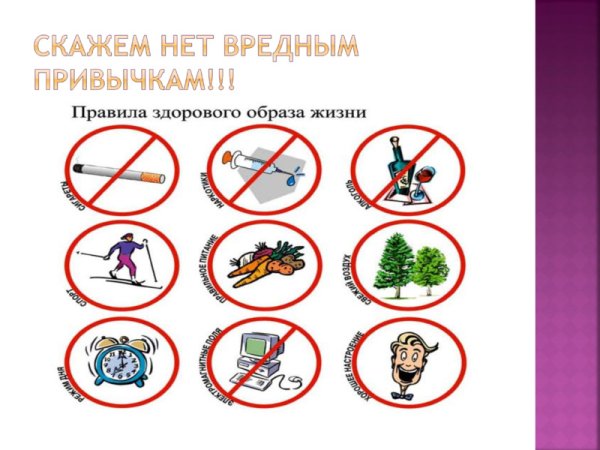 Скажи нет вредным привычкам