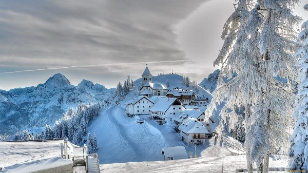 Зима в Альпах