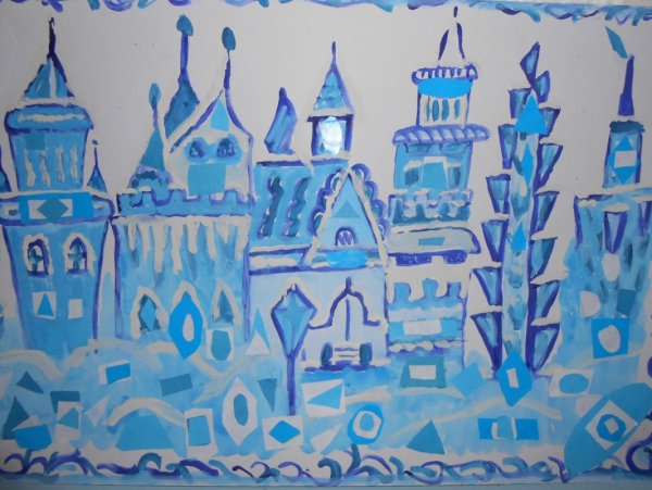 Замок снежной королевы изо