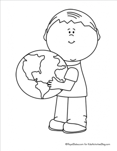 Раскраска земля наш дом