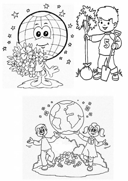 Эколята раскраска