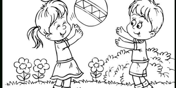 Раскраска игры детей на улице