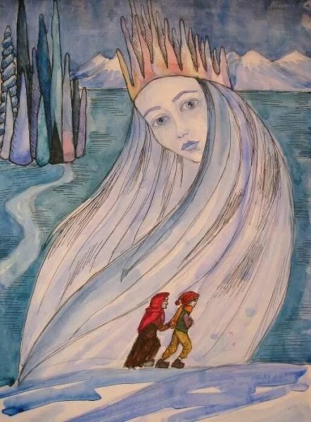Снежная Королева рисунок