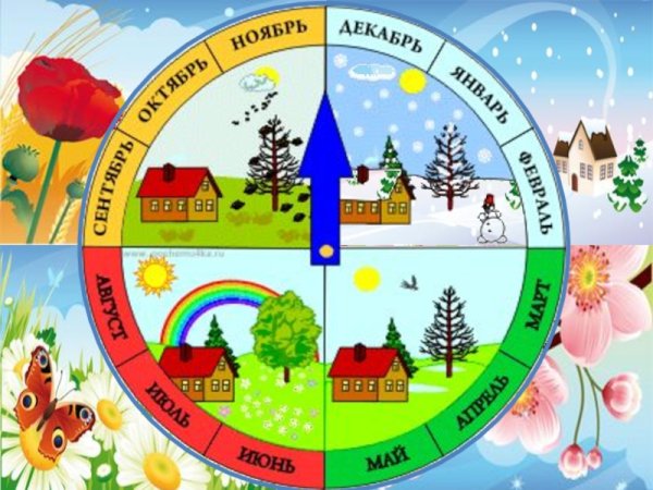 Времена года по месяцам