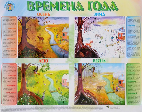 Плакат. Времена года