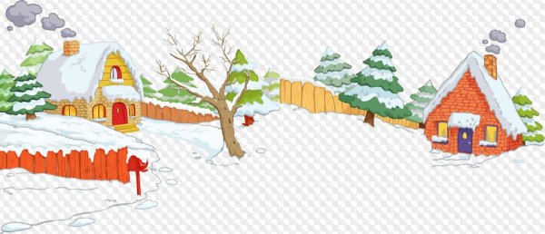 Сугробы на прозрачном фоне для детей