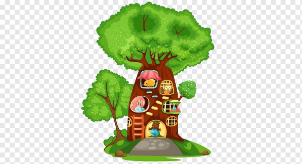 Сказочное дерево с дуплом