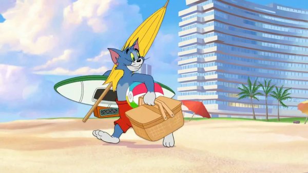 Том и Джерри на пляже