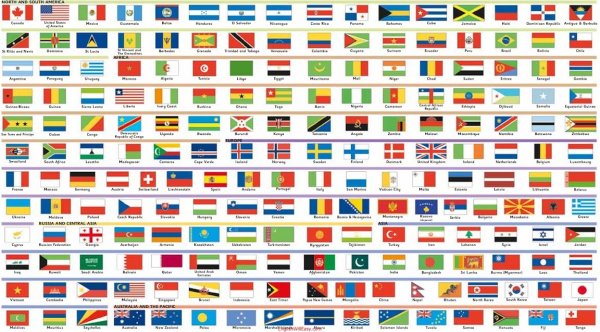 флаги стран мира и названия стран