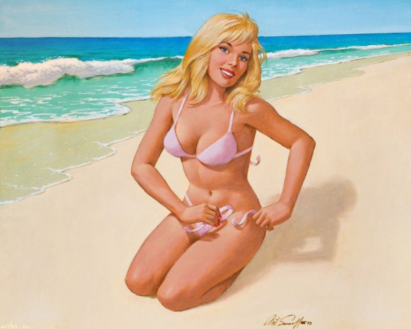 Художник Gil Elvgren + сауна