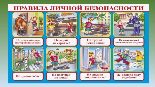 Правила безопасности для детей