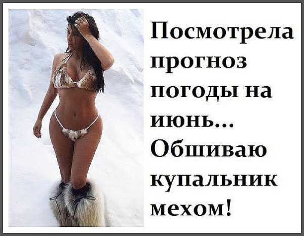 Смешные фразы про Холодное лето