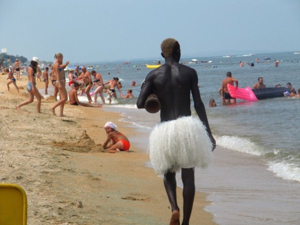 Негры на море