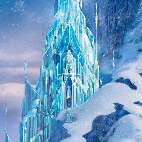 Зима летит ледяной домик
