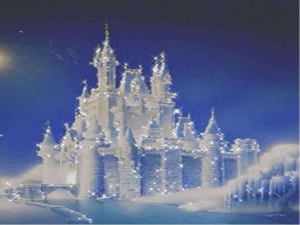 Ледяной замок в цветах